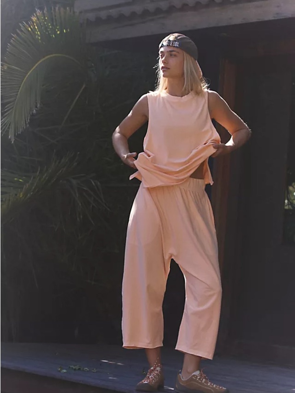 Free people hot shot harem pants mauve color - Picture 2 of 2
